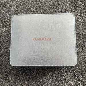 Pandora Zip Around Travel Jewelry Case Organizer w/ Removable Ring Box